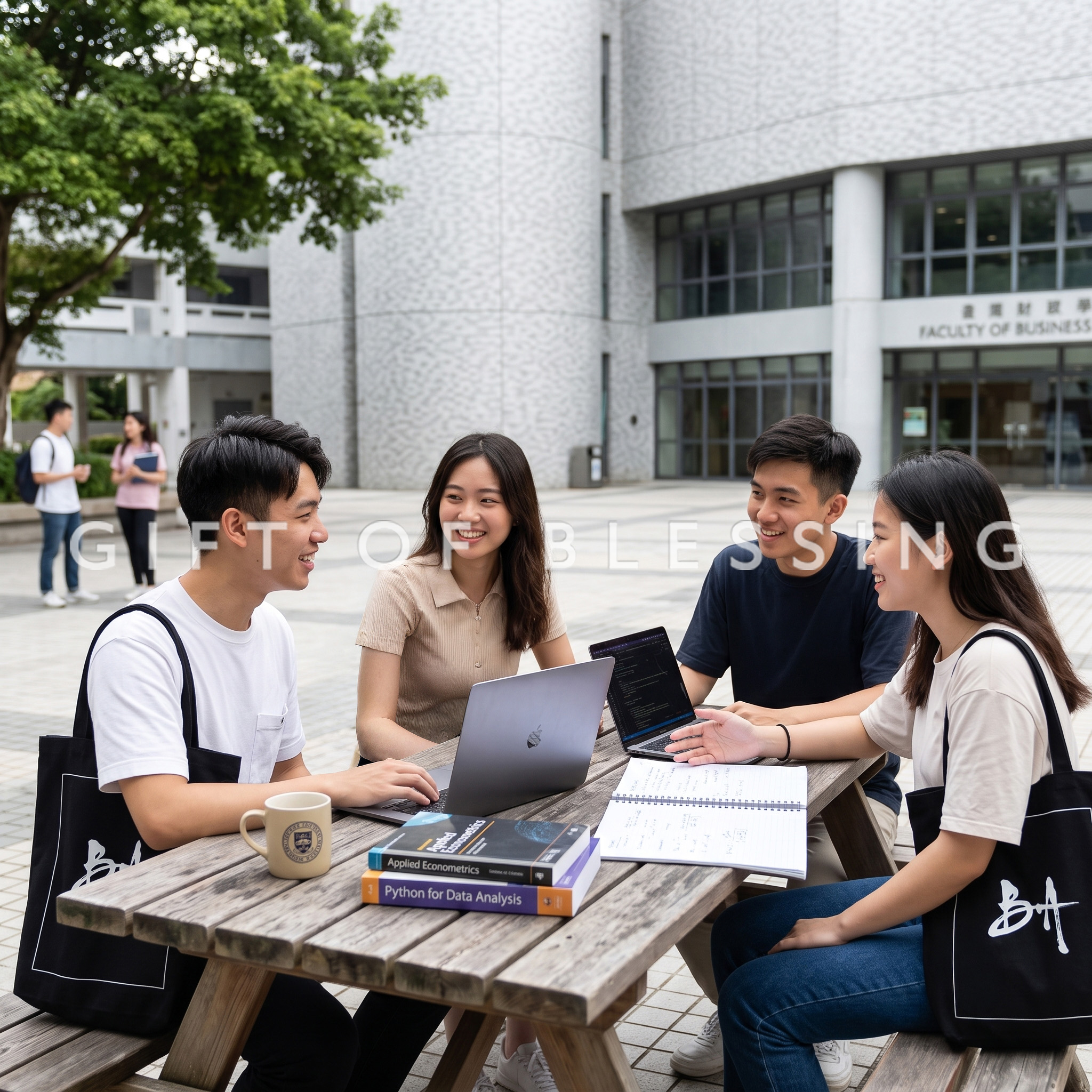 香港中文大學 16安士過漿棉布袋